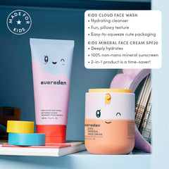 Evereden SPF 20 Mineral Face Cream tube ready for daily sun protection.