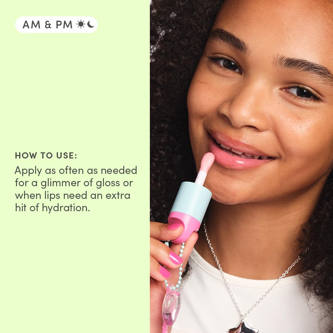Evereden lip gloss offers ruby red and sakura pink tint for playful color options.