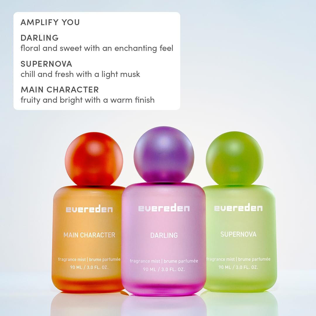 Evereden Fragrance Mist compact spray in hand for easy daily use