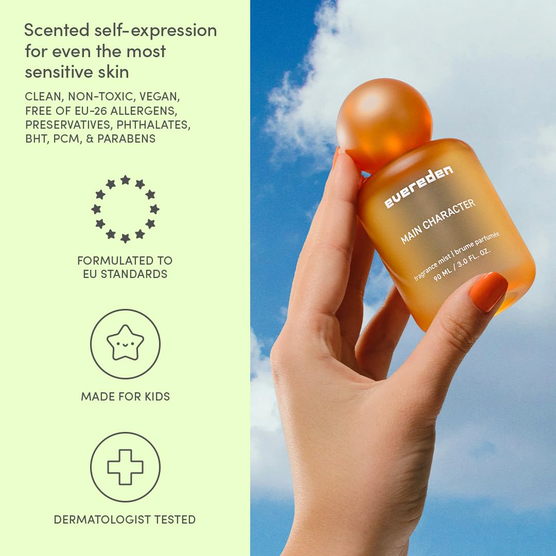 Evereden Fragrance Mist vanilla coconut note highlight for gourmand vibe