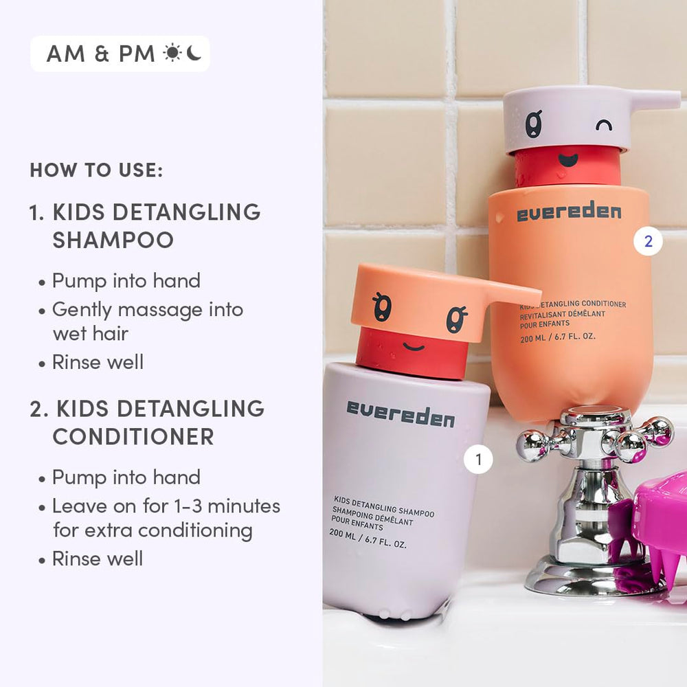 Evereden Happy Hair Duo packaging with vegan ingredients highlight