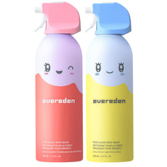 Evereden Kids Cloud body wash foamy bottle promotes gentle cleansing for kids.