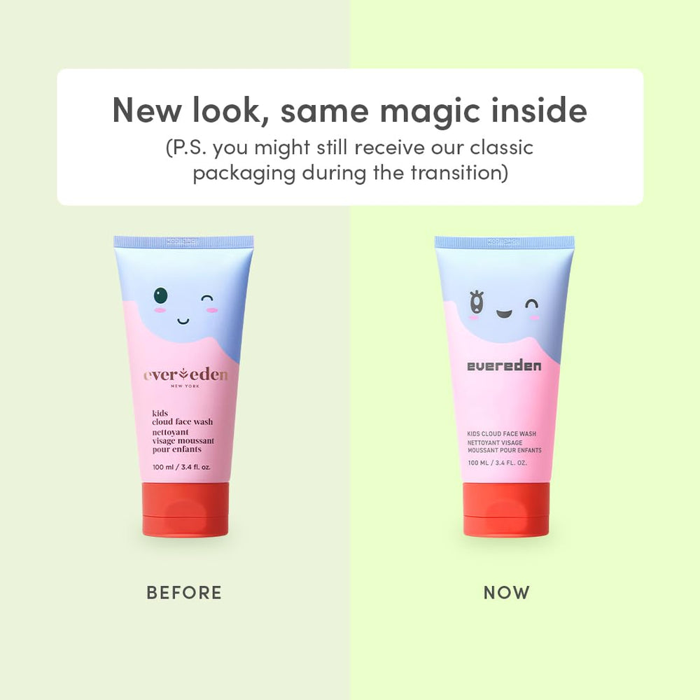 Close-up of Evereden Cloud Face Wash cloud texture for creamy, gentle cleansing.