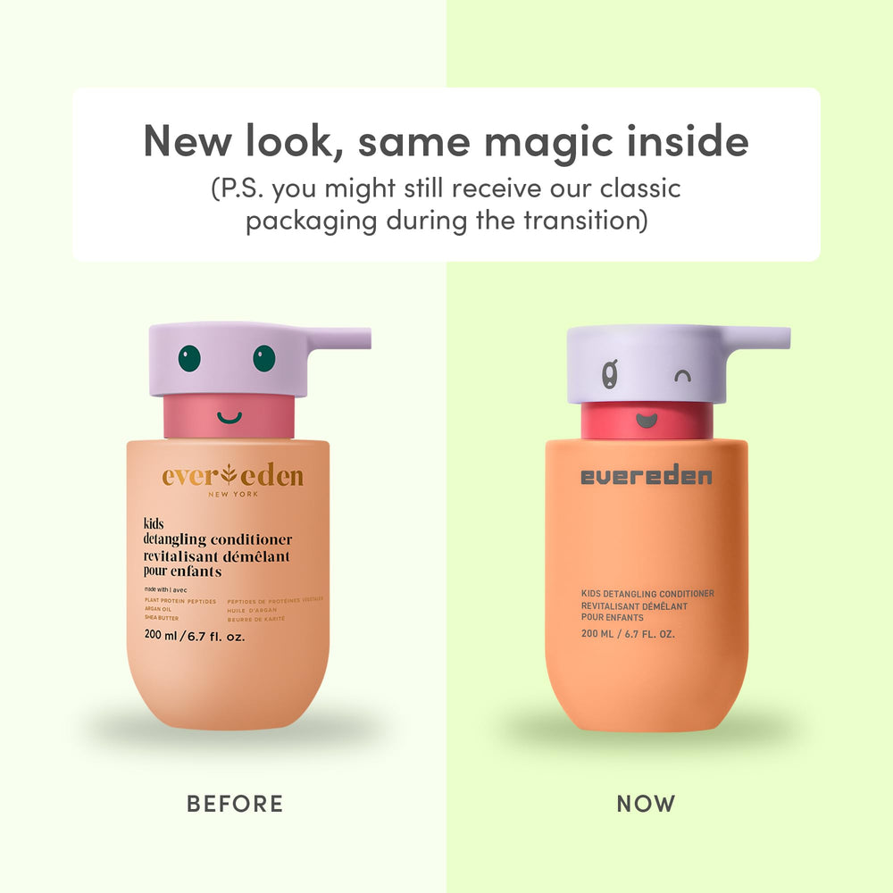 Evereden Kids Conditioner Detangler ingredients argan oil and shea butter for hydration