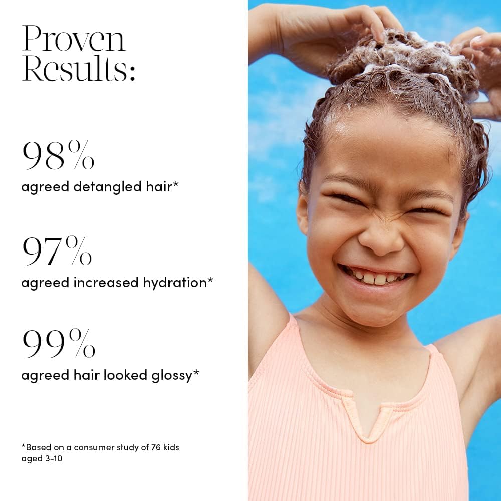 Evereden conditioner after-use soft hair and frizz control closeup.