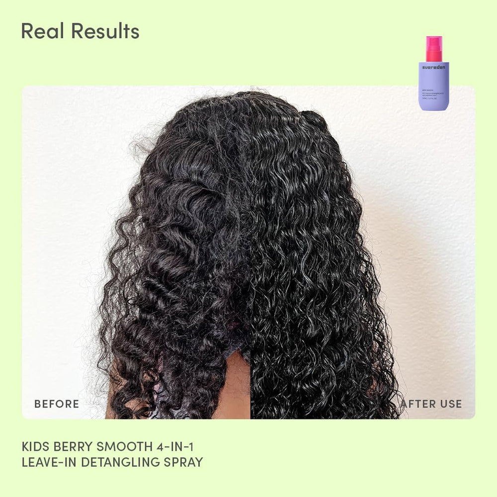 Evereden Kids Detangler featuring plant protein peptides for nourishment.