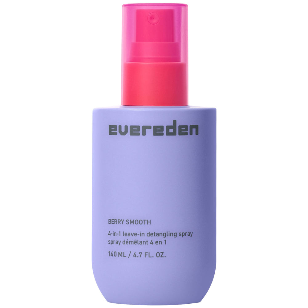 Evereden Kids Detangler Spray bottle showcasing 4-in-1 detangle, moisturize, and protect.