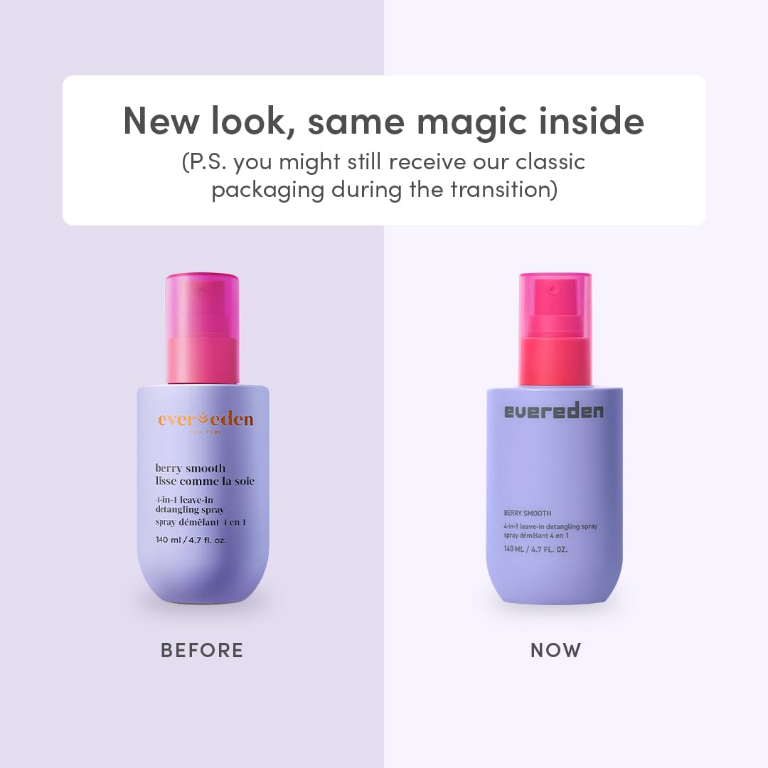 Evereden Kids Detangler Spray brushing tangled hair during morning routine