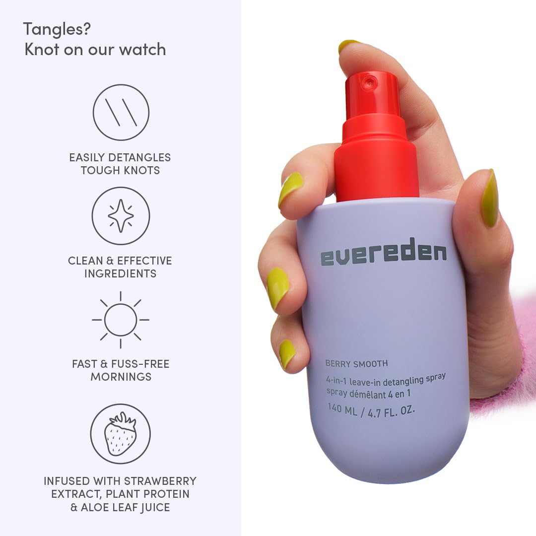 Family using Evereden detangler in a routine context.