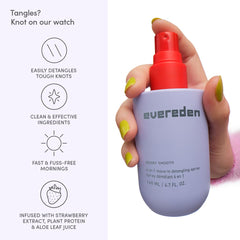 Family using Evereden detangler in a routine context.
