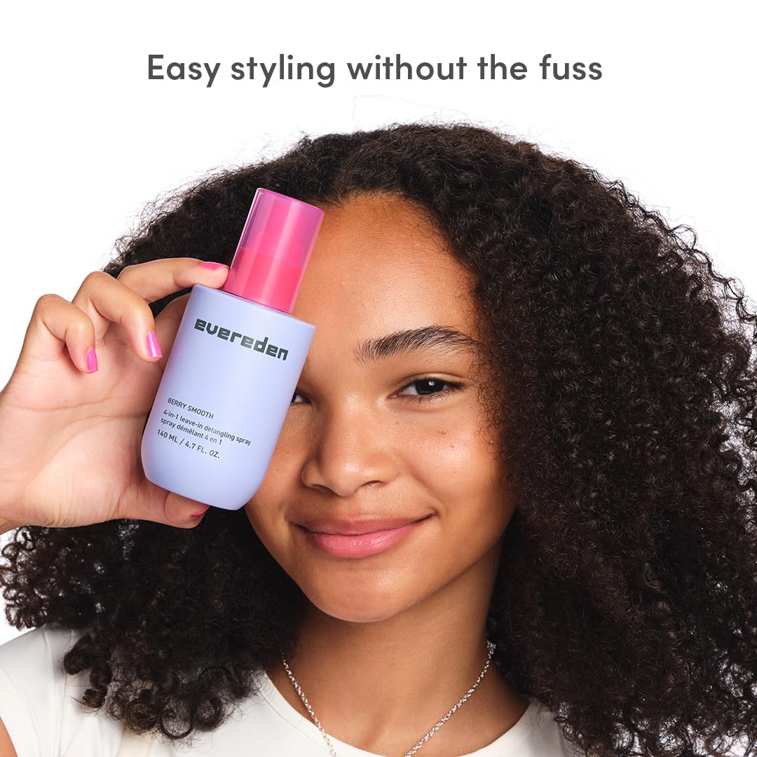 Busy mornings with Evereden spray for smooth brushing.