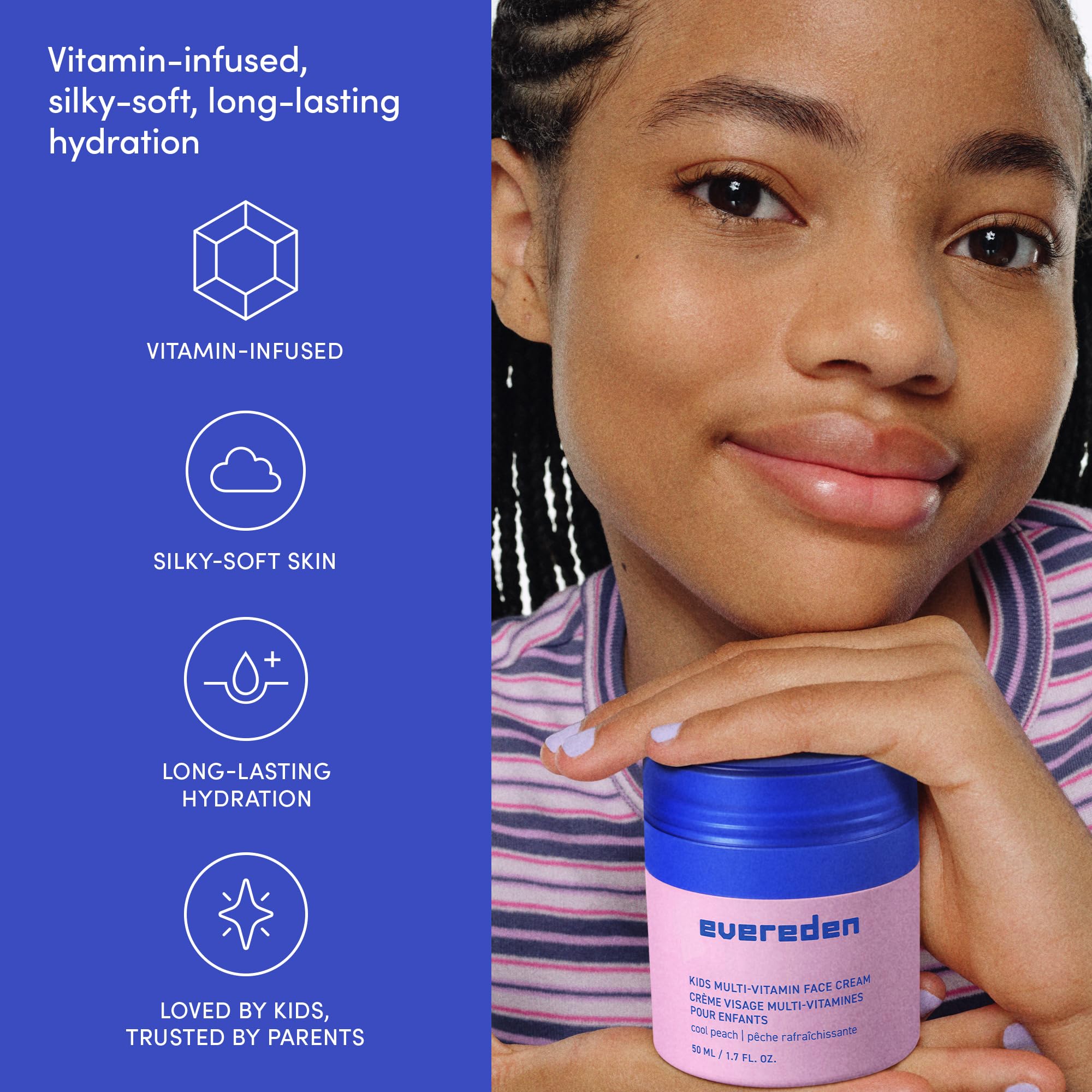Evereden Kids Face Cream for daily use in kid skincare routines.