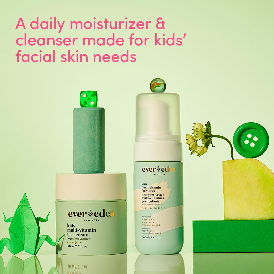 Evereden Kids Face Cream Melon Juice fragrance note highlights a fresh melon scent for kids.