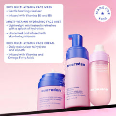 Evereden Kids Face Cream being pumped for hydrating nourishment.