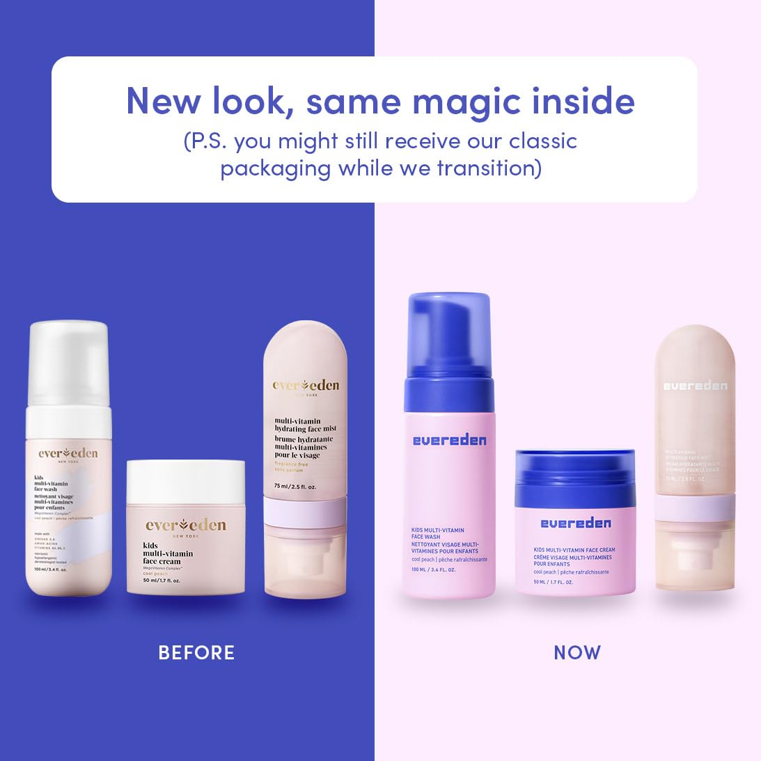 Evereden Kids Face Mist being spritzed for on-the-go hydration.