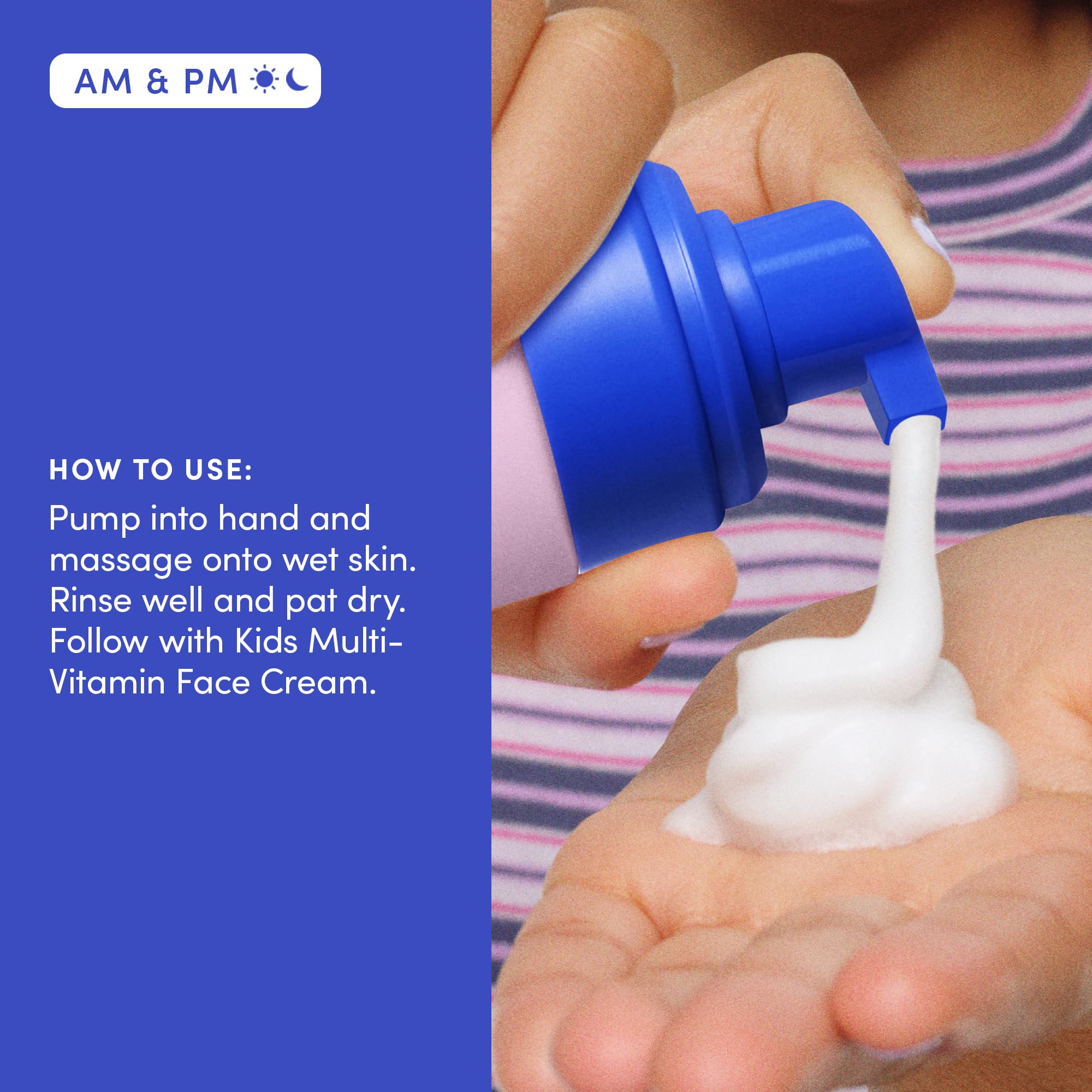 Evereden Kids Face Wash hypoallergenic icon communicates safe daily use