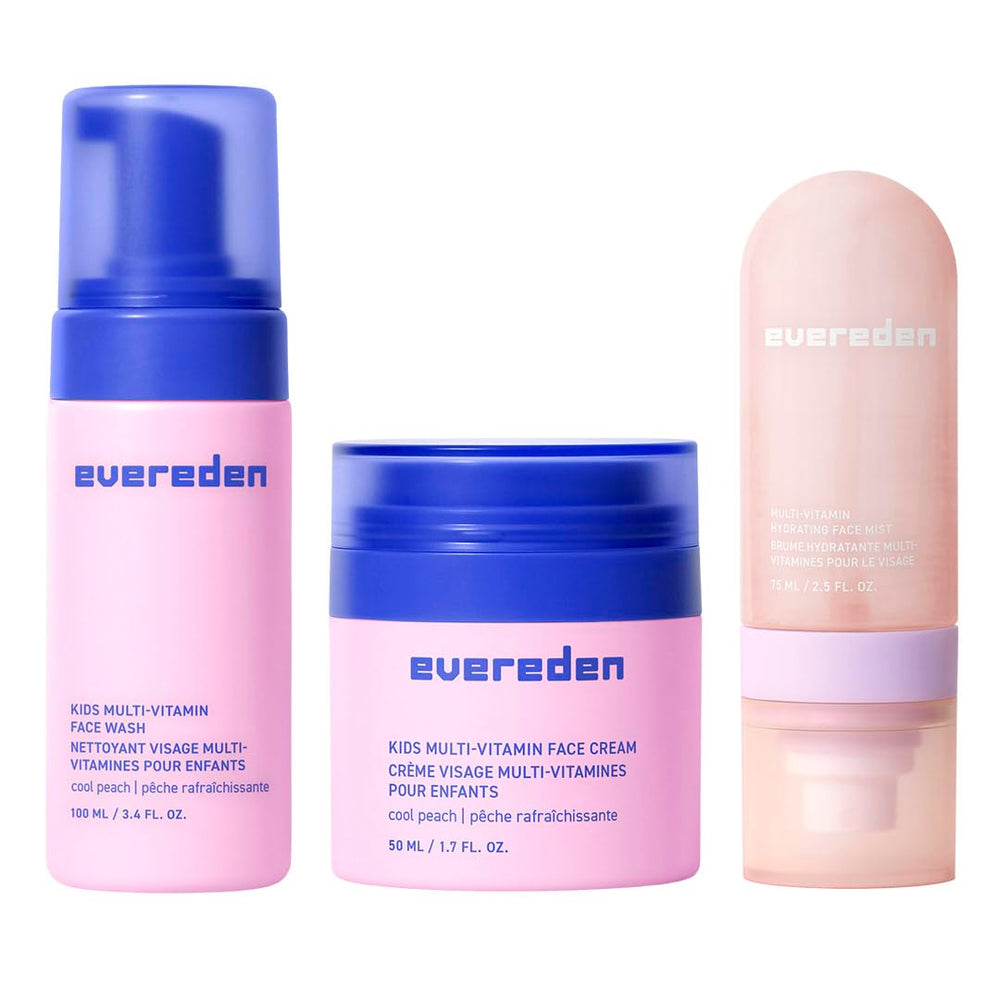 Evereden Kids Face Wash close-up showing gentle cleansing for delicate skin.