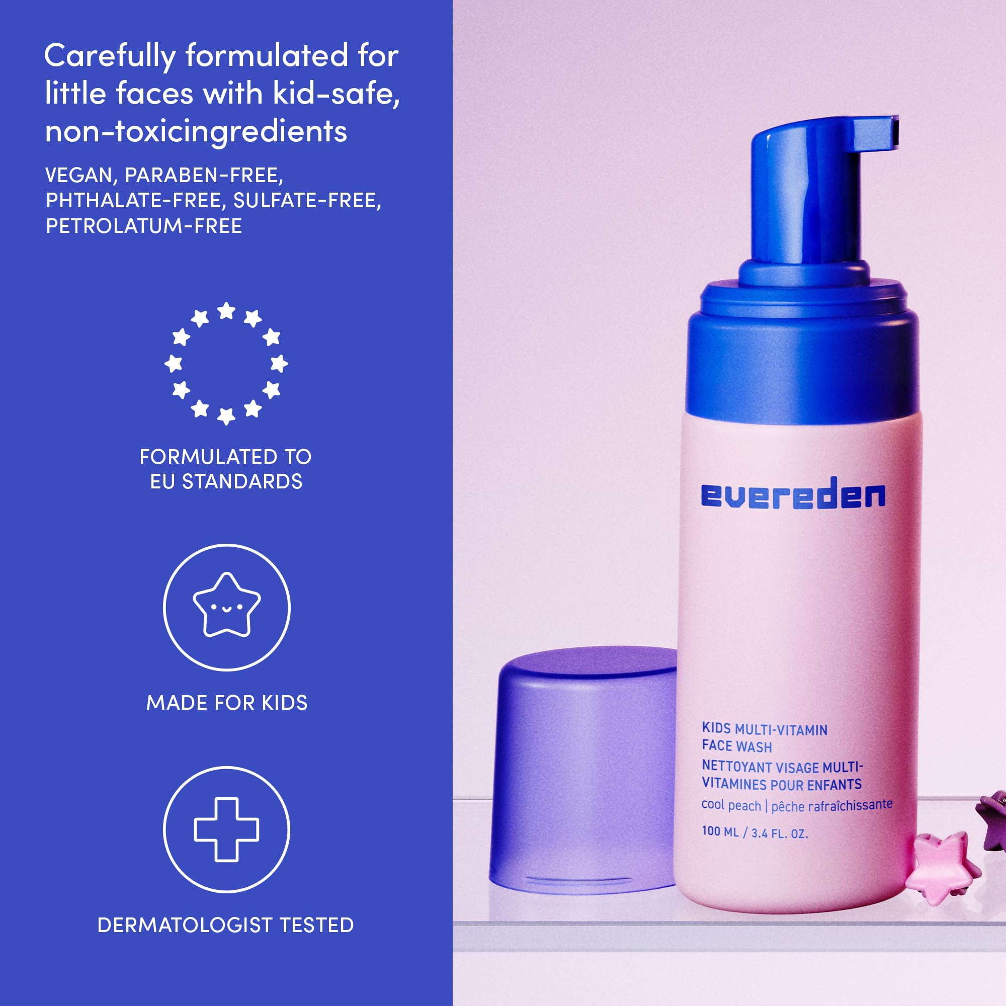 Evereden Kids Face Wash Melon Juice fragrance notes evoke a light fruity scent.