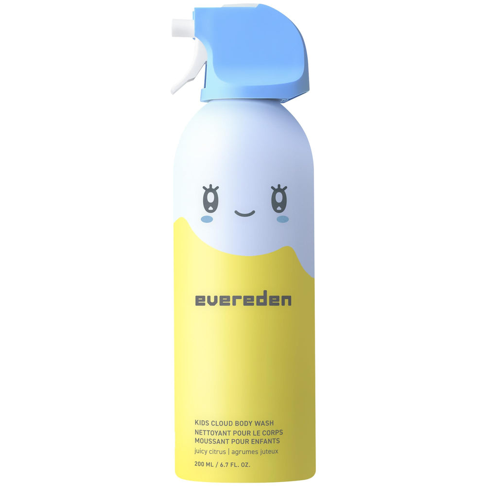 Evereden Kids Foam Soap bottle dispense with Juicy Citrus for easy, mess-free bath time.