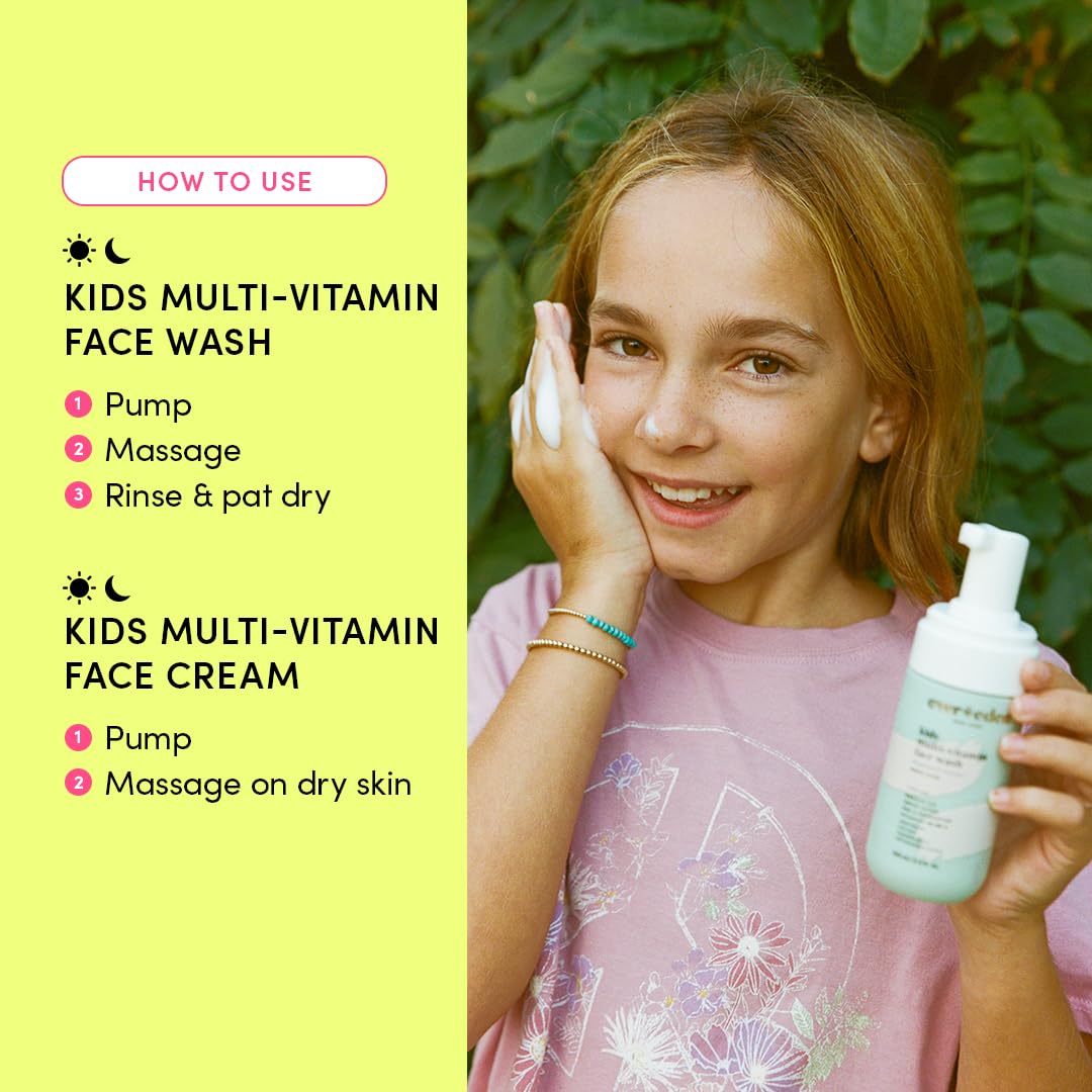 Evereden Kids Happy Face Duo packaging front showing clean vegan ingredients.