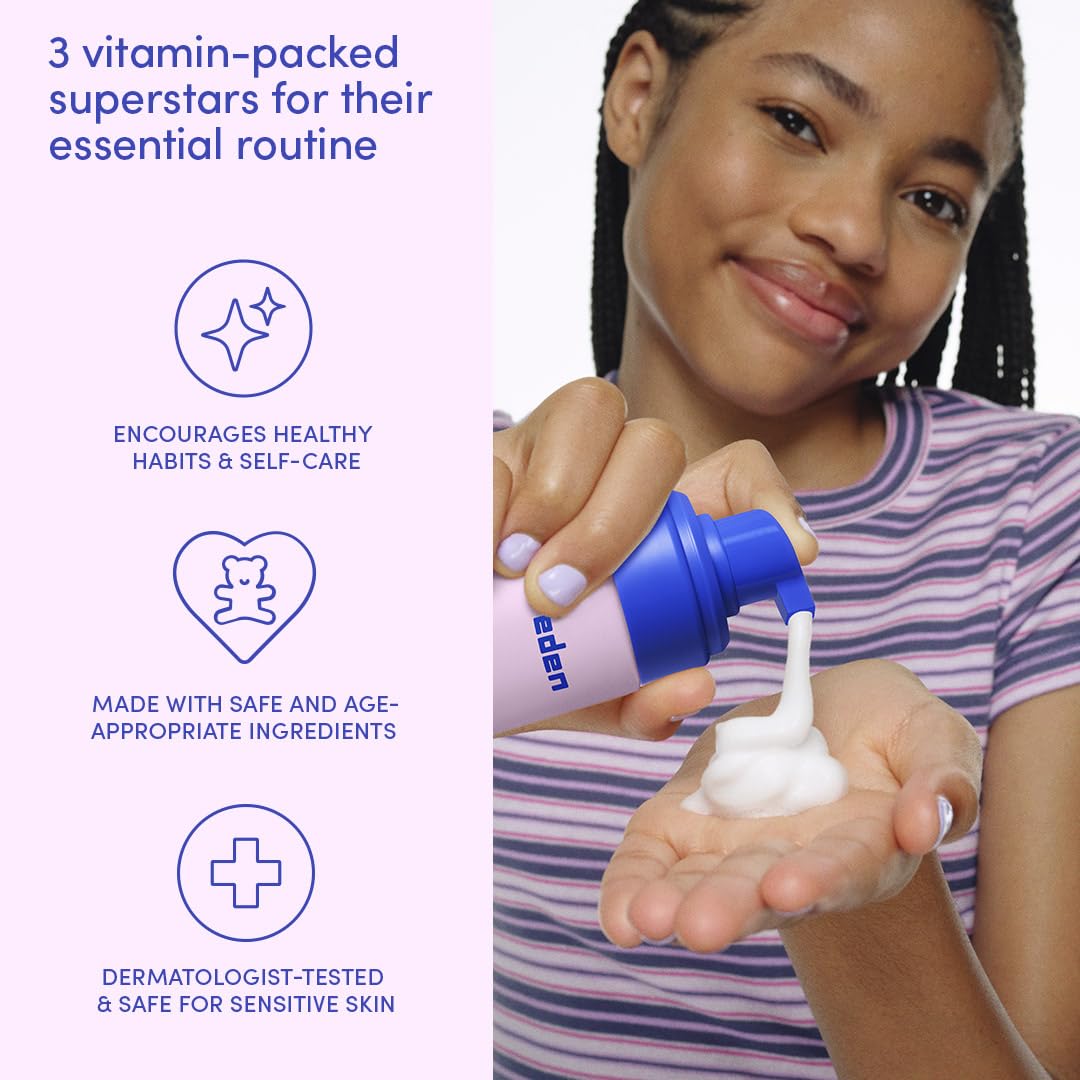 Evereden Kids Multi-Vitamin Set packaging highlighting vegan, clean skincare.