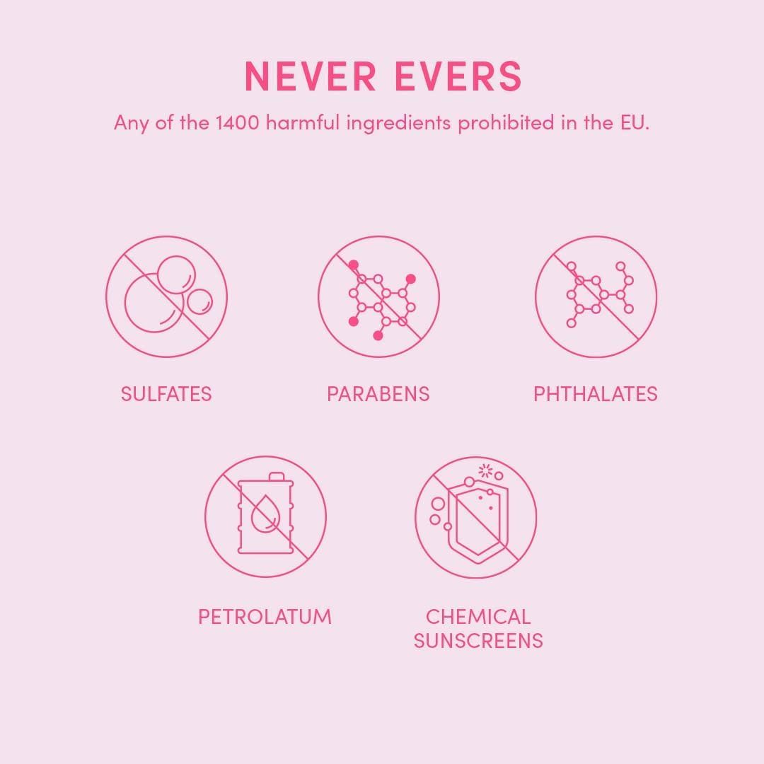 Evereden Kids set ingredients label highlights clean vegan formula.