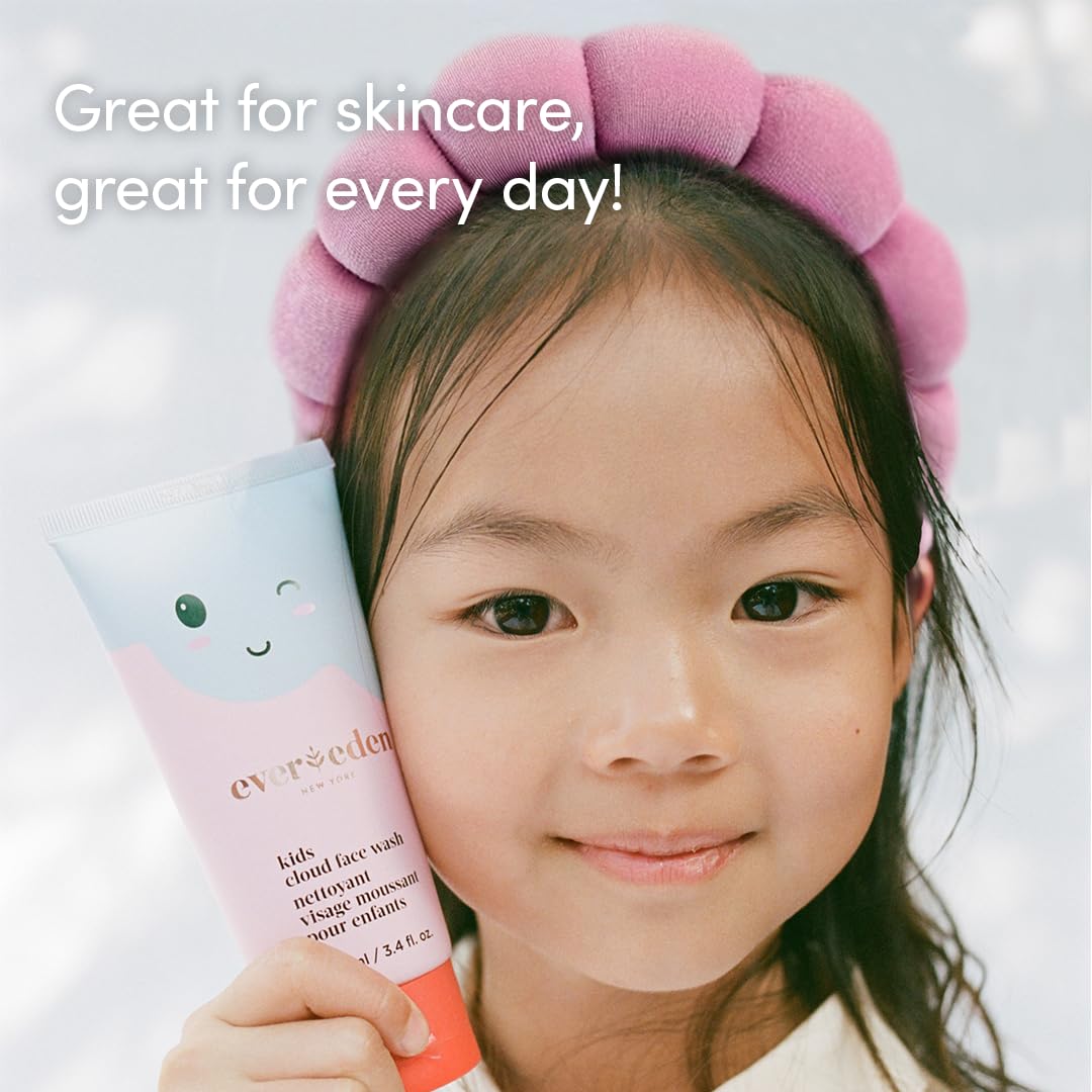 Evereden Kids Spa Headband keeps hair away during makeup-time with plush sponge fabric.