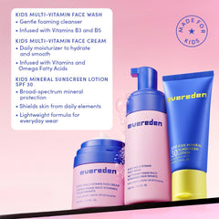 Evereden Kids SPF 30 Mineral Sunscreen apply for mineral-based, lightweight sun protection