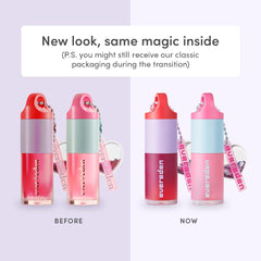 Evereden kids tinted lip oils sakura pink bottle delivers subtle color with moisturizing oils.