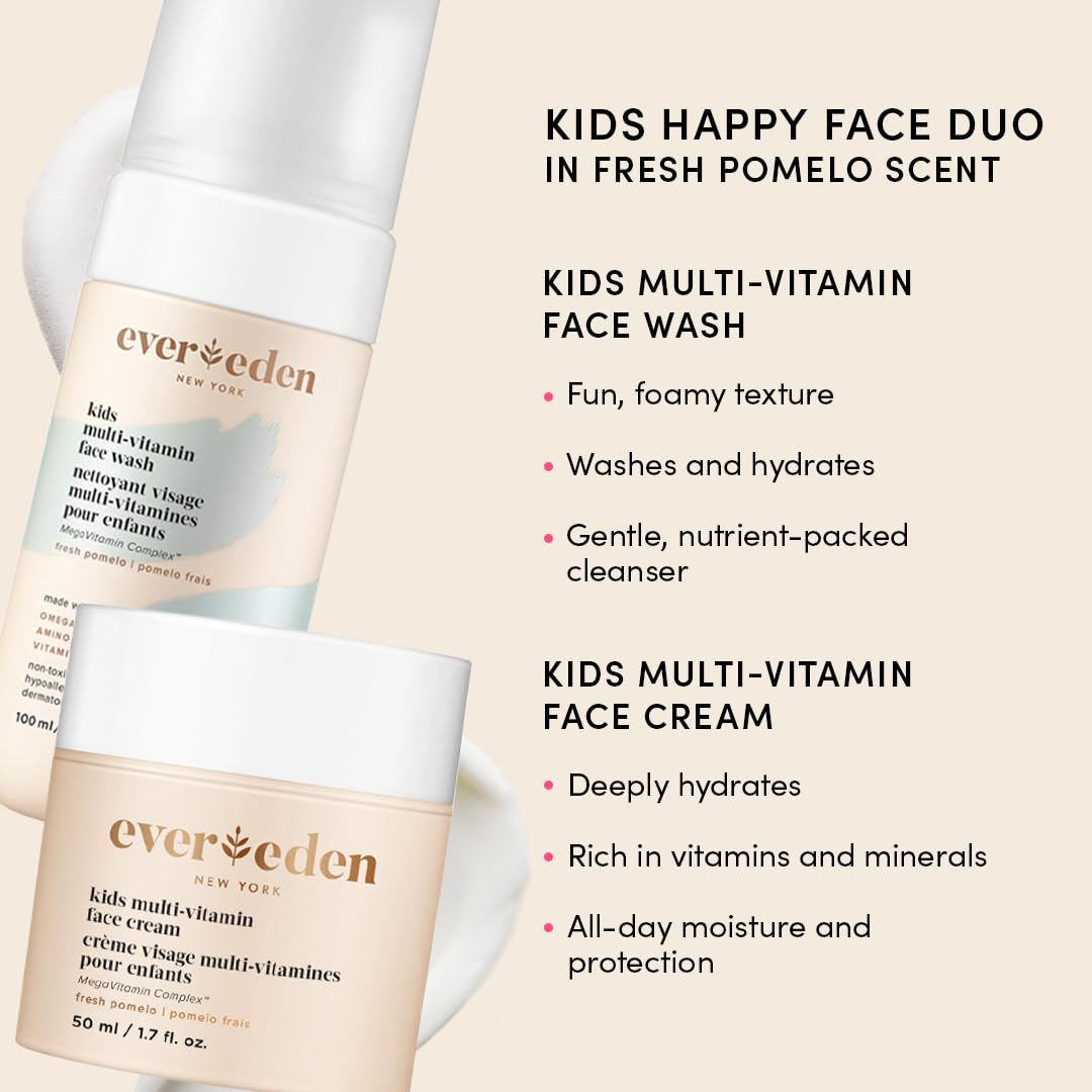 Evereden Kids Travel Face Cream Jar — hydrating nourishment for daily skincare on the go.
