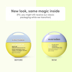 Evereden SPF50 Fluid Silk Mineral Kids Sunscreen bottle back with ingredient details for safe-on-skin use.