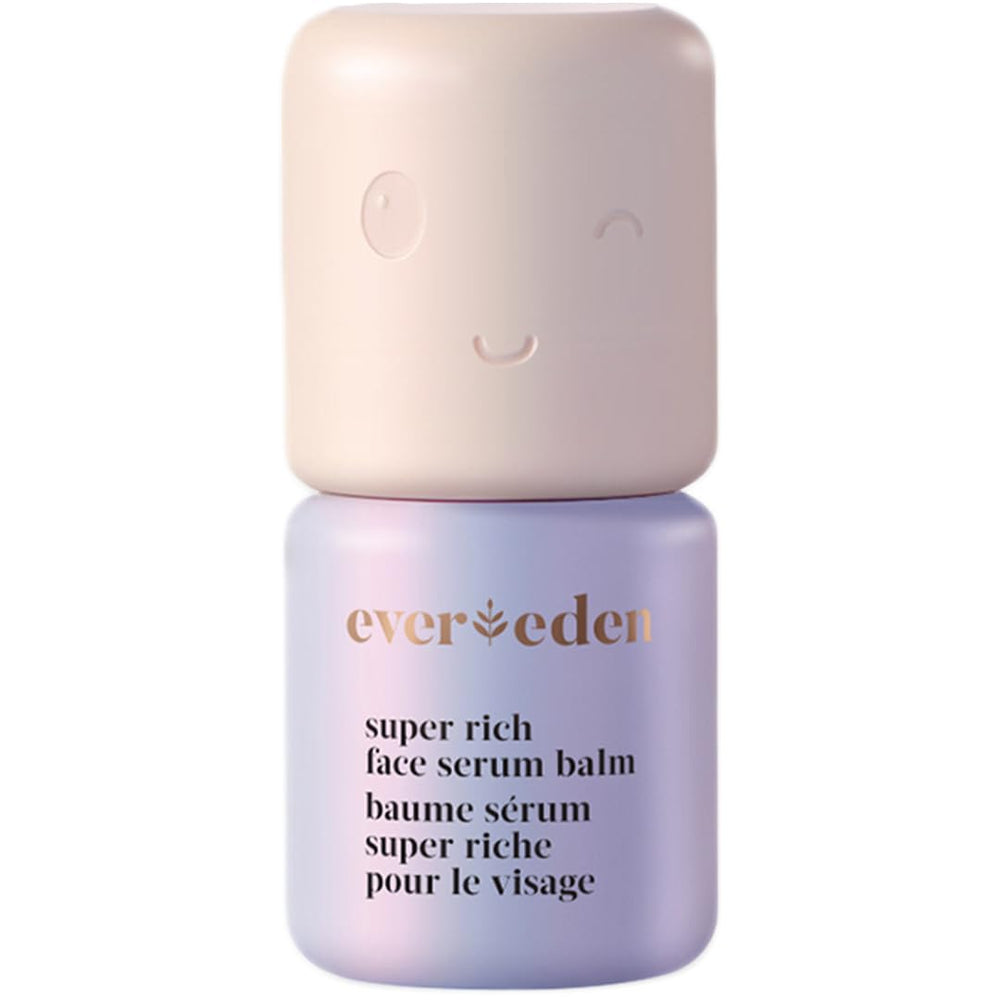 Evereden Super Rich Hydrating Face Serum Balm jar close-up for winter hydration