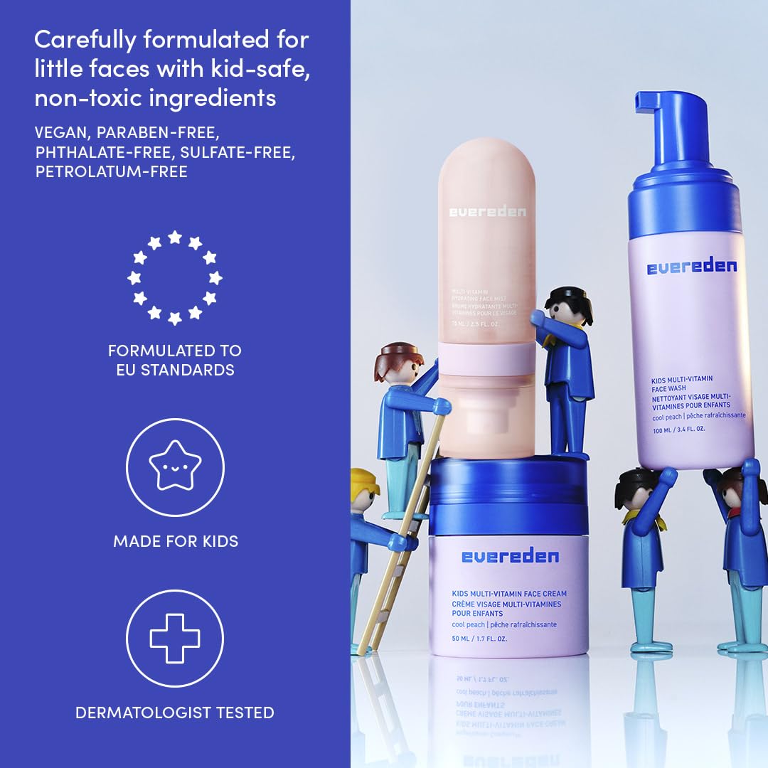 Evereden USA-made dermatologist-tested label emphasizing non-toxic formulation.