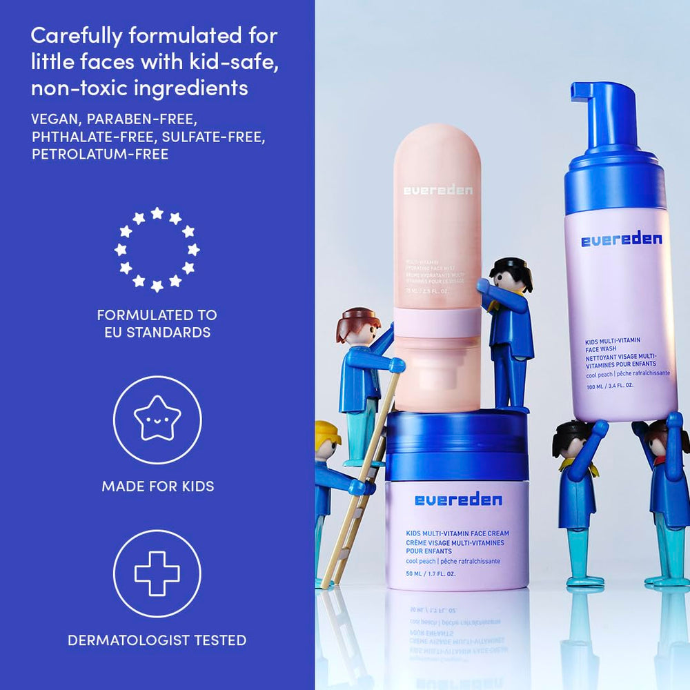 Evereden USA-made dermatologist-tested label emphasizing non-toxic formulation.