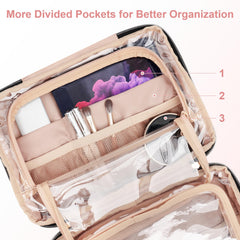 Everfun bottom leakproof compartment protects toothbrush and towels from moisture during travel.