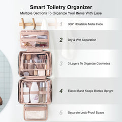 Everfun front-pocket access keeps makeup essentials within quick reach.