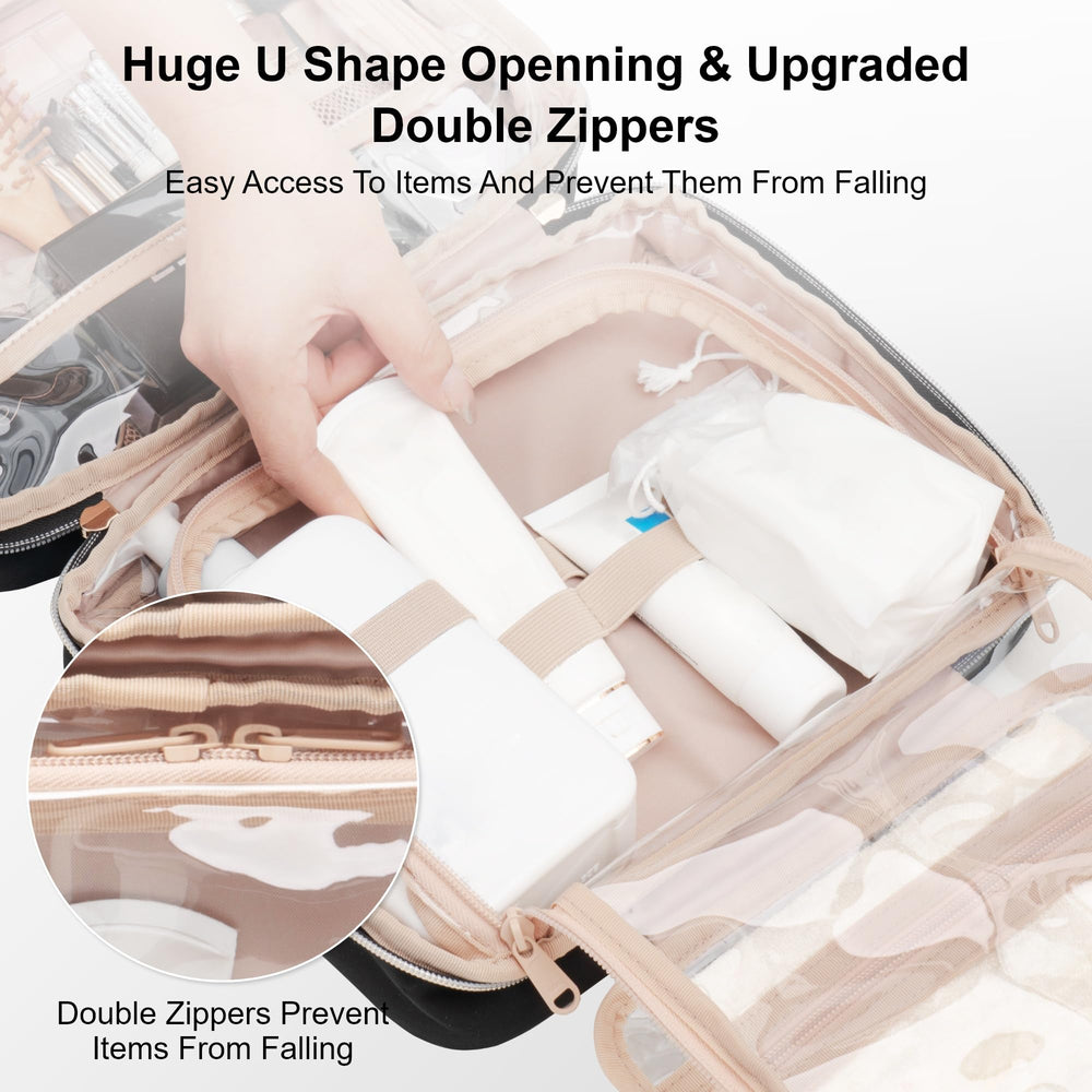 Everfun multipurpose cosmetic organizer interior layout enables quick access and full visibility