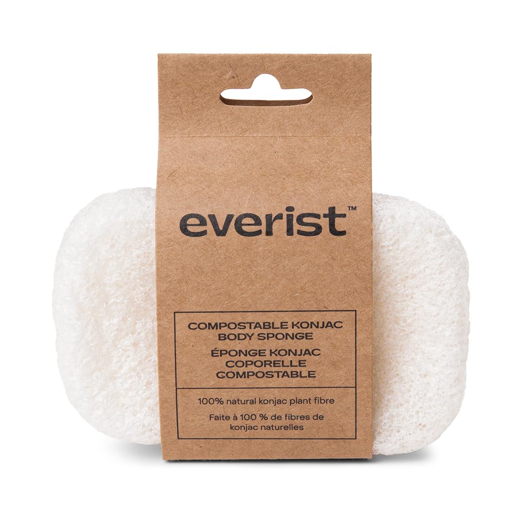 Everist Konjac esponja ducha suave para exfoliar y suavizar la piel.