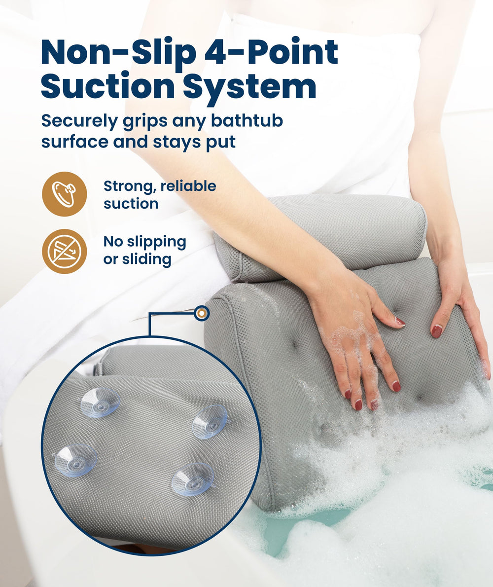 Everlasting Comfort built-in drying hook helps air out the pillow between baths.