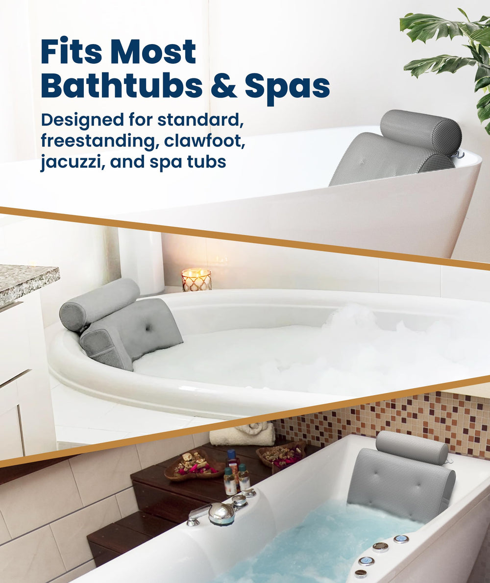 Everlasting Comfort tub-compatibility suits most standard and curved tubs for versatility.