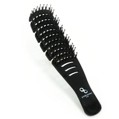 Everlong Flex Boar Bristle Brush wet hair closeup for gentle detangling and shine.