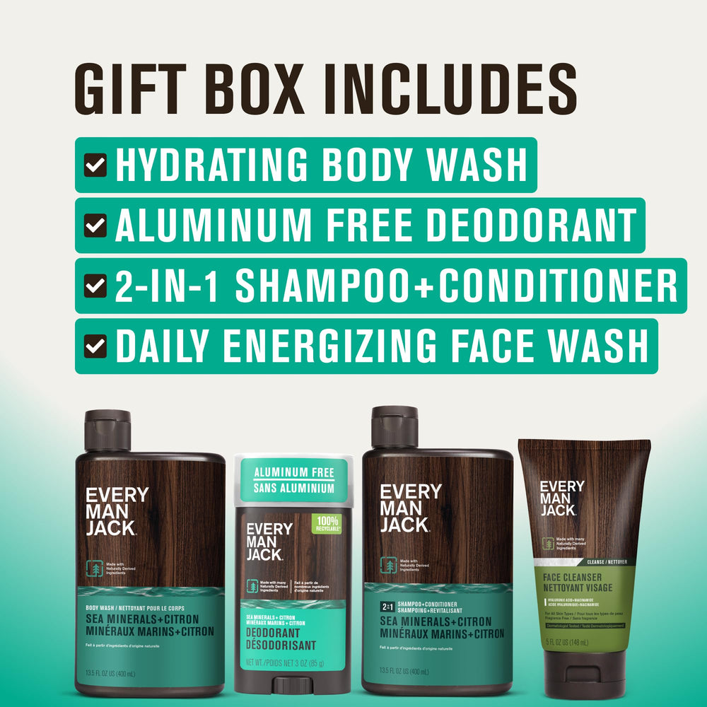 Every Man Jack Aluminum-Free Deodorant Stick for daily fresh feel