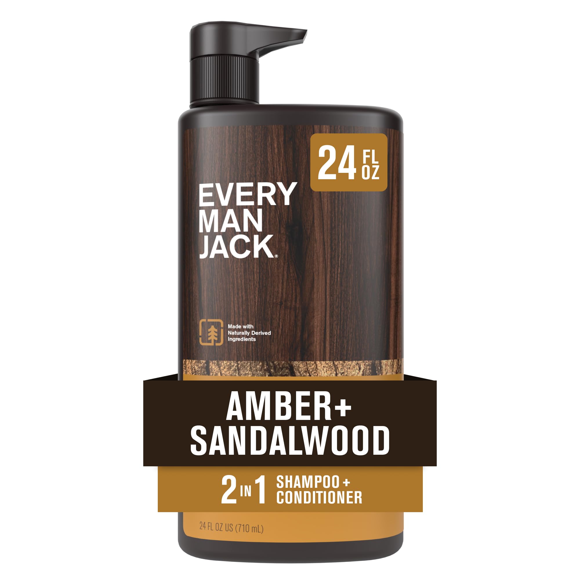 Every Man Jack amber-sandalwood-bottle: masculine scent for daily grooming ritual.