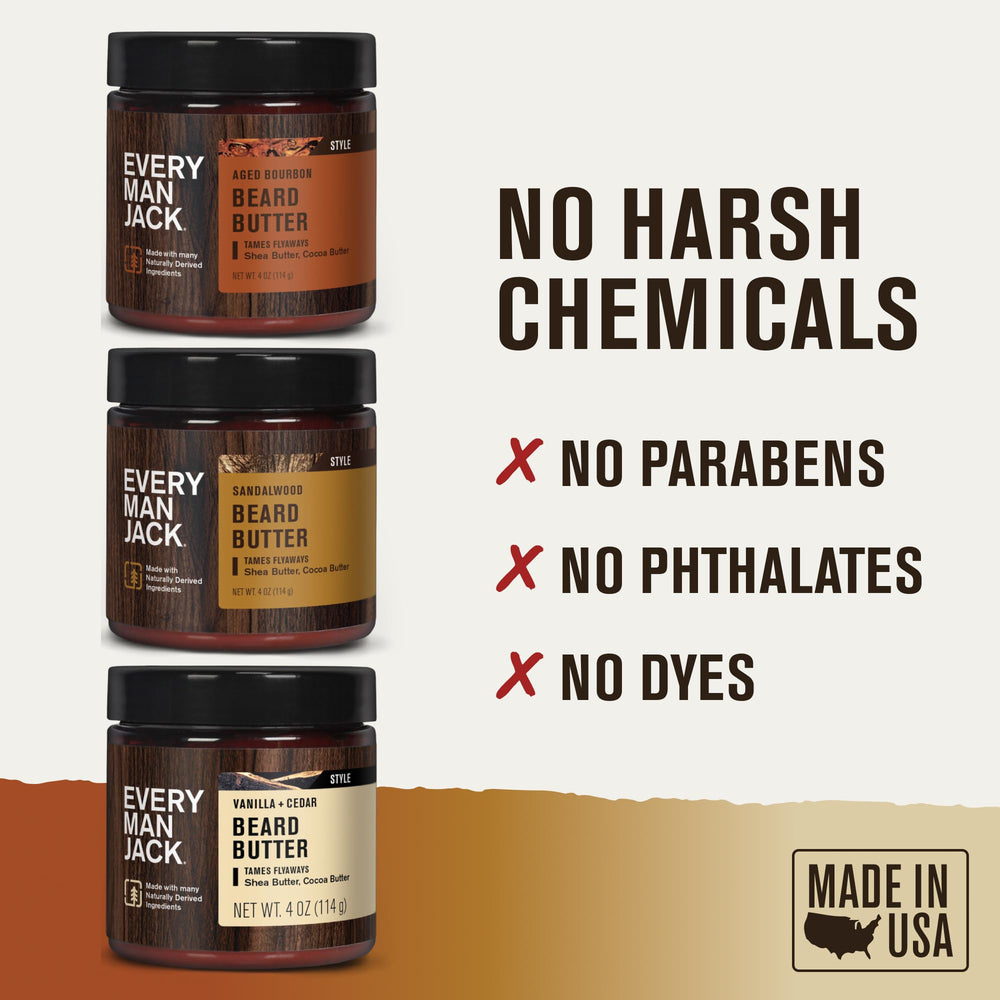 Every Man Jack beard butter application shot for even conditioning