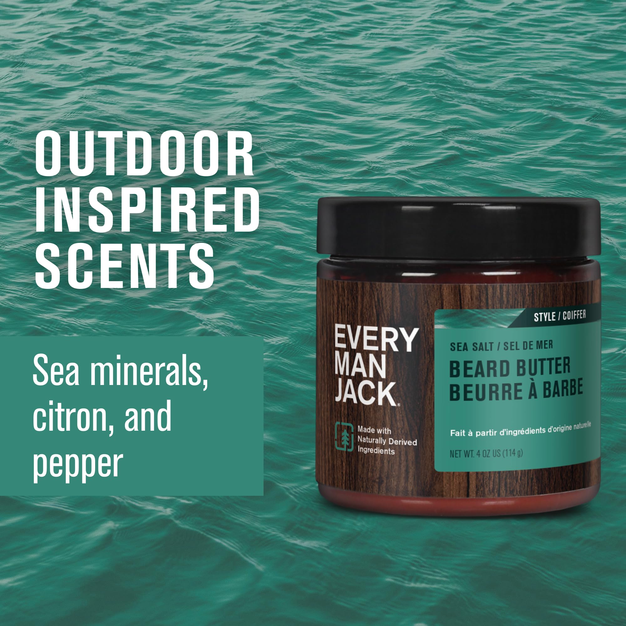 Every Man Jack beard butter texture-application shows smooth consistency for even distribution