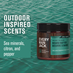 Every Man Jack beard butter texture-application shows smooth consistency for even distribution