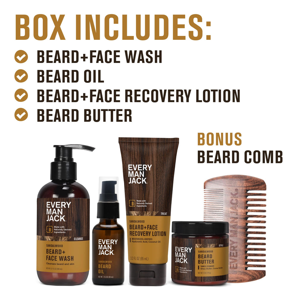 Every Man Jack beard butter tin delivering deep hydration and flyaway control.