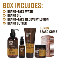 Every Man Jack beard butter tin delivering deep hydration and flyaway control.