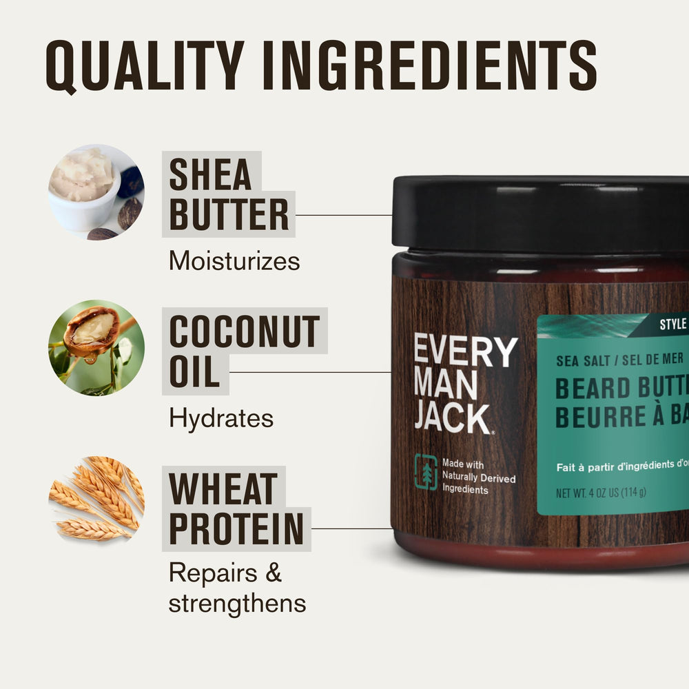 Every Man Jack beard butter USA-made packaging is proudly homegrown