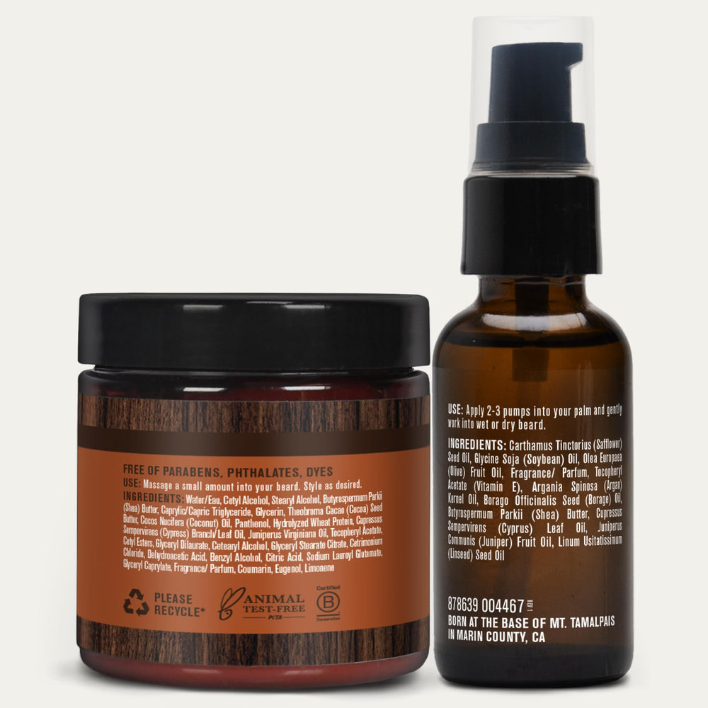 Every Man Jack beard care routine image illustrates complete grooming regimen.
